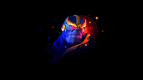 Wallpaper Thanos, Minimal, Artwork