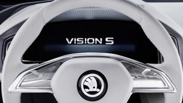 Wallpaper Skoda, Vision, Logo