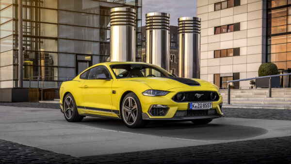 Wallpaper Yellow, Mustang, Mach, 2021, Cars, Desktop, Ford