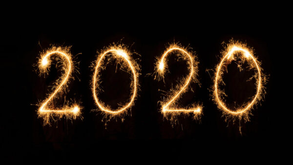 Wallpaper Sparklers, New, 2020, Year