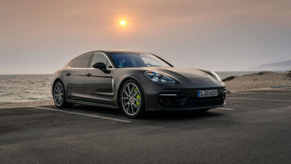 Wallpaper E-Hybrid, Porsche, Panamera, Black, 2020, Cars, Desktop