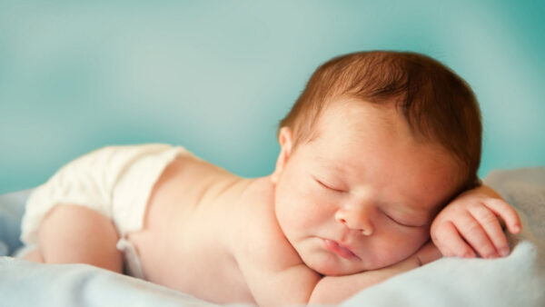 Wallpaper Bed, Cute, Blur, Background, Desktop, Baby, White, Sleeping, Blue