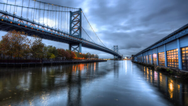 Wallpaper Desktop, Above, Pennsylvania, Bridge, Philadelphia, Travel, Body, Water