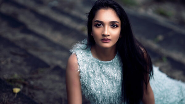 Wallpaper Beautiful, Background, Girls, Wearing, Girl, Black, Model, Blur, Dress, White