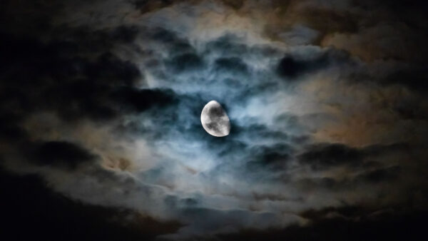 Wallpaper During, Clouds, Nighttime, Moon