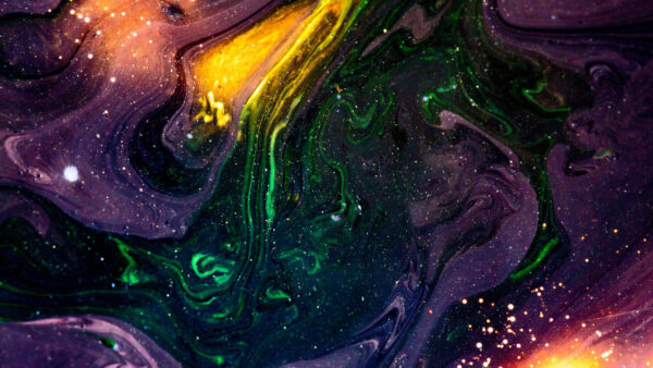 Wallpaper Colorful, Paint, Glare, Abstract, Abstraction