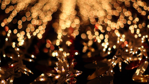 Wallpaper Decorated, Bokeh, Christmas, Desktop, Lights