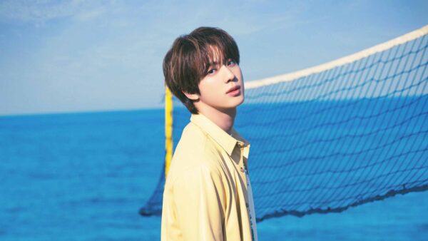 Wallpaper Shirt, Standing, Jin, Ocean, BTS, Background, Wearing, Yellow, Sky