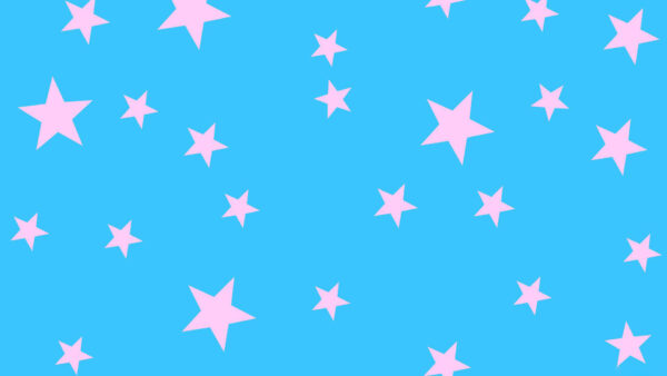 Wallpaper Light, Pink, Stars, Blue, Background