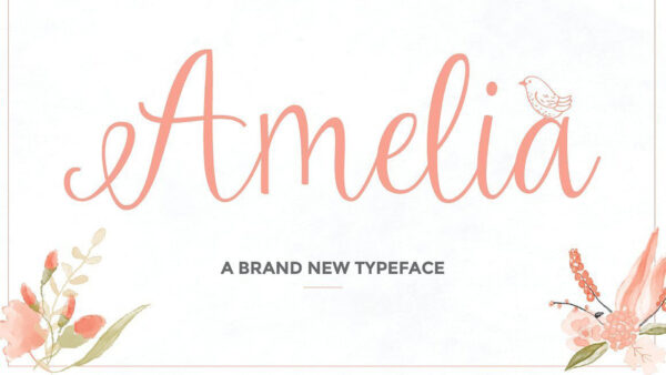 Wallpaper Word, Amelia, Background, White, Peach, Light
