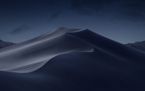 Wallpaper Night, Desert, Mojave, MacOS