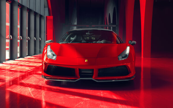Wallpaper Ferrari, GTB, 2018, Red, Corsa, 488, Pogea, Racing, FPlus