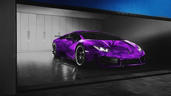 Wallpaper Purple, Lamborghini, Aventador