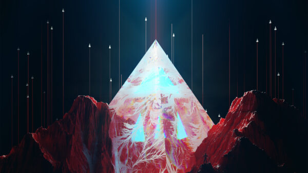 Wallpaper Peak, Geometric, Mountain