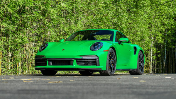 Wallpaper Cars, Green, Turbo, Porsche, 2021, Desktop, 911