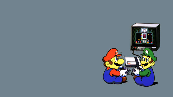 Wallpaper Video, Mario, Luigi, Gray, Games, Playing, Background, With