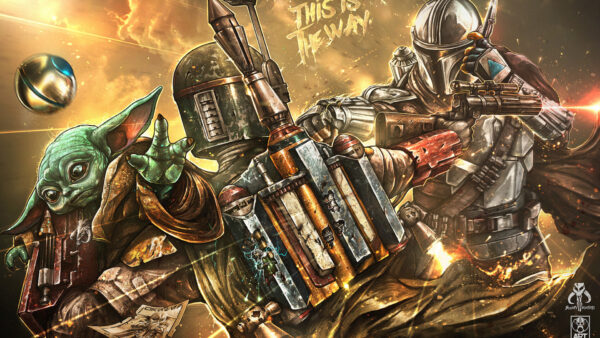 Wallpaper The, Boba, Grogu, Mandalorian, Wars, Star, Fett