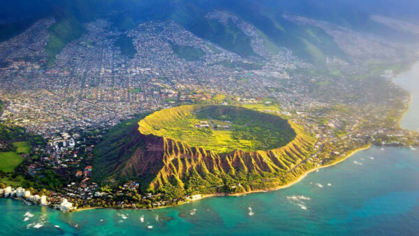 Wallpaper Diamond, Aerial, Hawaii, Desktop, Nature, Head, View