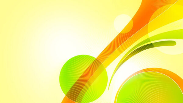 Wallpaper Summary, Green, Wallpaper, Yellow, Orange, With, Desktop, And