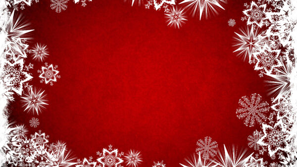 Wallpaper Red, Desktop, Artistic, White, Snowflake