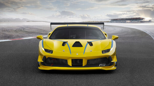 Wallpaper Sport, Ferrari, 488, Yellow, Desktop, Car, Cars, Challenge