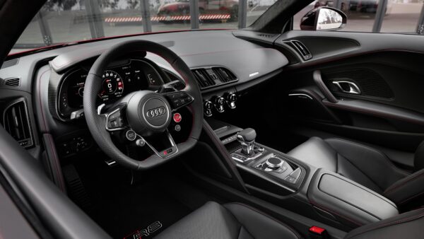 Wallpaper Audi, Interior, Performance, V10, 2021, RWD, Cars