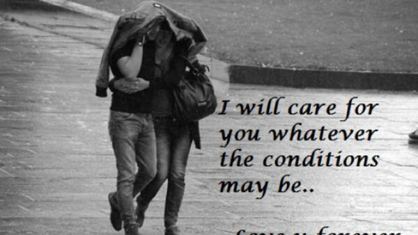 Wallpaper Couple, Quote, With