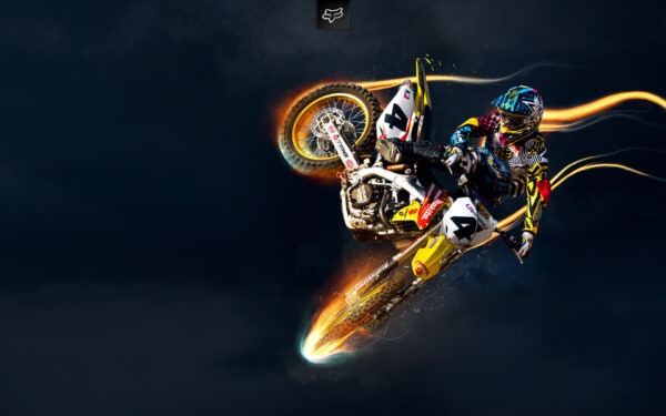 Wallpaper Suzuki, Motocross