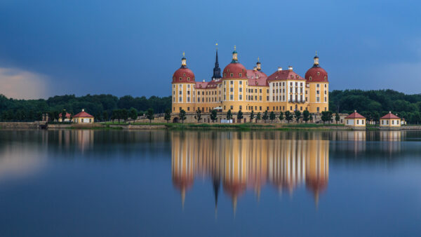 Wallpaper Reflection, Travel, Water, Body, With, Desktop, Castle, Germany, Moritzburg