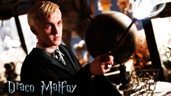 Wallpaper School, Wearing, With, Malfoy, Draco, Uniform, Desktop, Wand