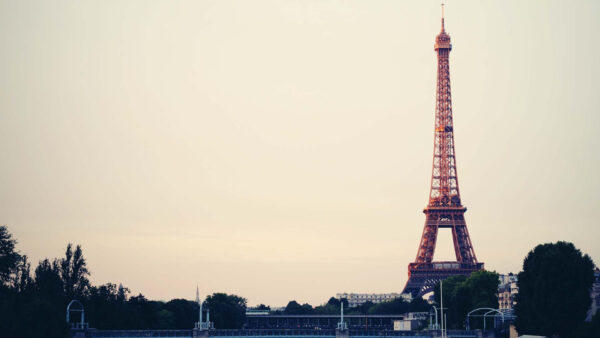 Wallpaper Travel, Paris, Desktop, Sky, With, Cloudy, Eiffel, Tower, Background