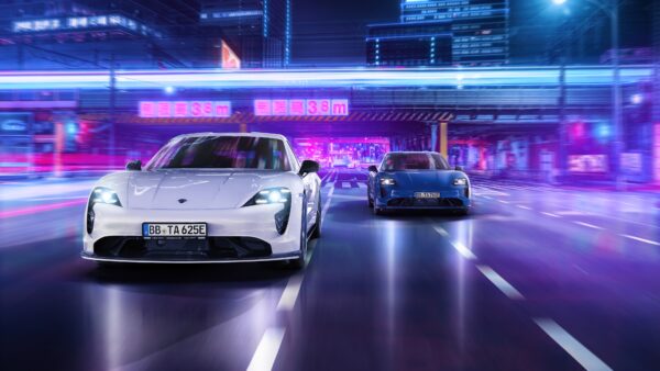 Wallpaper Porsche, Taycan, Aerokit, Techart, Cars, 2021