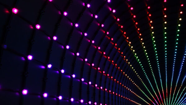 Wallpaper Bulbs, Straight, Light, Abstract, Colorful, Line