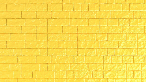 Wallpaper WALL, Brick, Background, Yellow