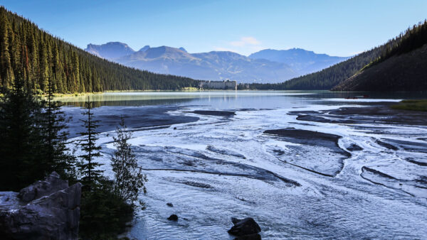 Wallpaper Nature, Mountain, Trees, Forest, Background, Lake, Mobile, Green, Landscape, View, Desktop, Bushes, Stones