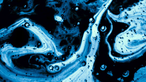 Wallpaper Black, Paint, Stains, Abstract, Bubbles, White