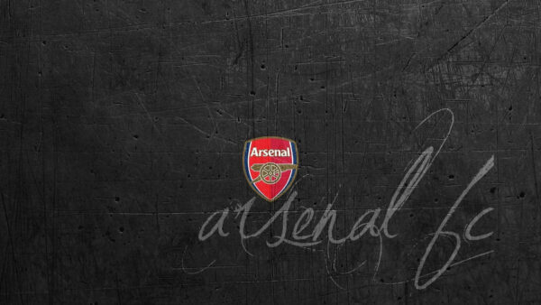 Wallpaper Black, Background, Arsenal, Logo