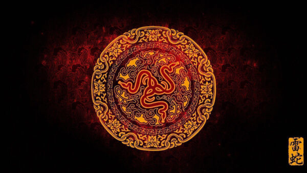 Wallpaper Desktop, Logo, Red, Circle, Razer