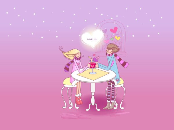 Wallpaper Drink, Love, Couple