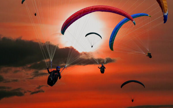 Wallpaper Paragliders
