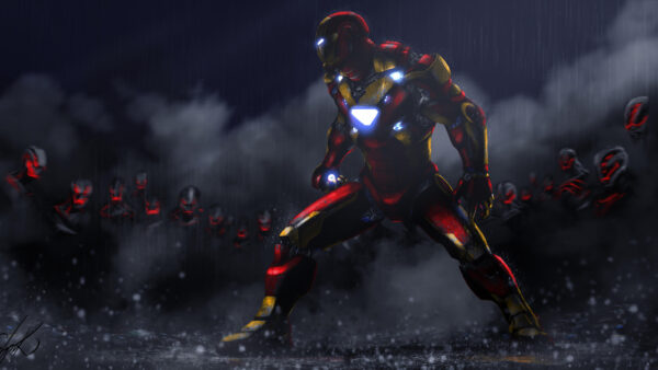 Wallpaper Iron, Man, Ultron, Sentries