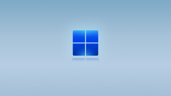 Wallpaper Windows, Blue, Logo