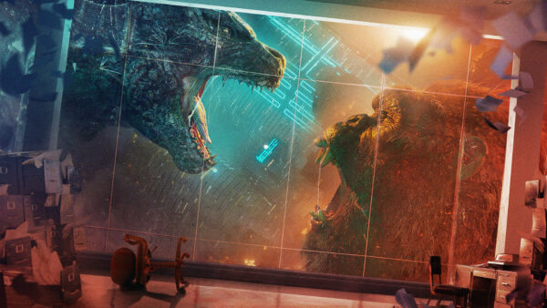 Wallpaper Godzilla, Kong, King