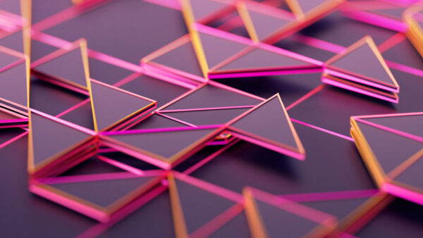 Wallpaper Pink, Geometric, Abstract, Art, Triangle, Abstraction, Shape