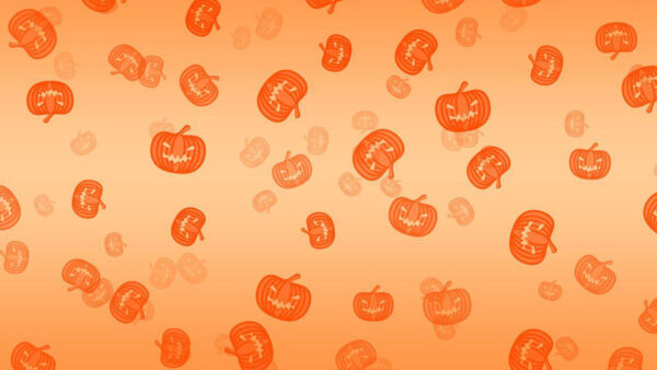 Wallpaper Halloween, Cute, Pumpkins, Orange