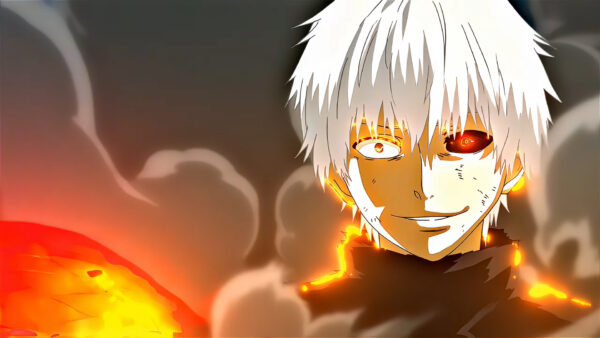 Wallpaper Tokyo, Ghoul, Yellow, Hair, Ken, Kaneki, Eyes, White