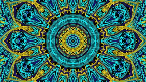 Wallpaper Blue, Abstract, Pattern, Art, Design, Yellow, Abstraction, Circle