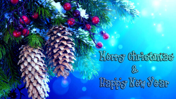 Wallpaper And, Merry, Happy, New, Christmas, Year