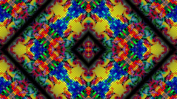 Wallpaper Colorful, Shapes, Kaleidoscope, Abstraction, Geometric, Abstract