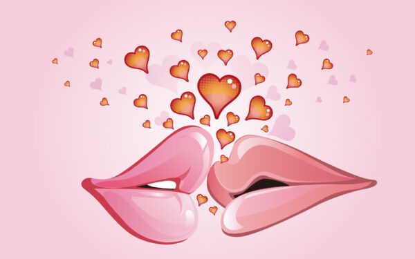 Wallpaper Kiss, First, Love